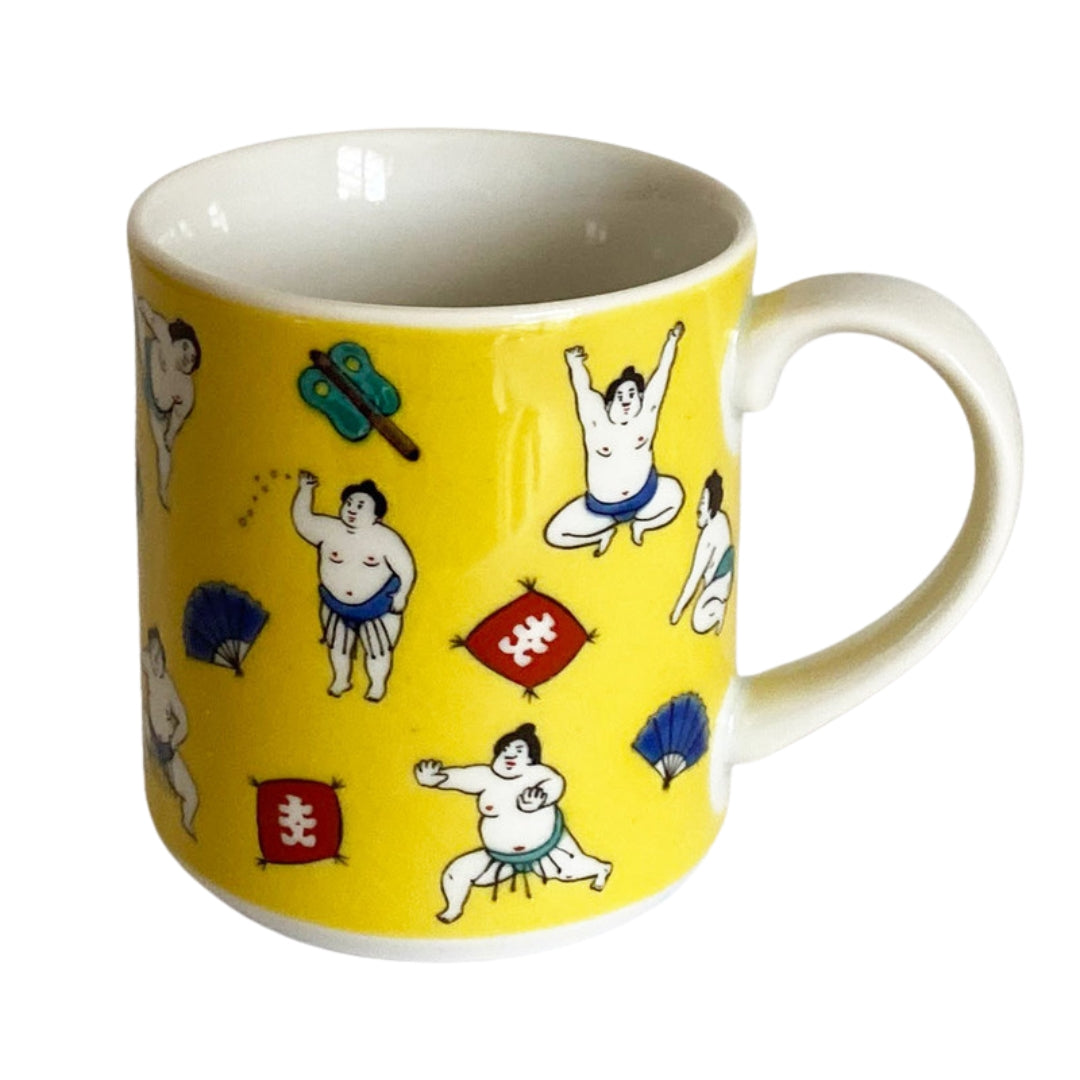 Kutani Ware Coffee Mug Sumo