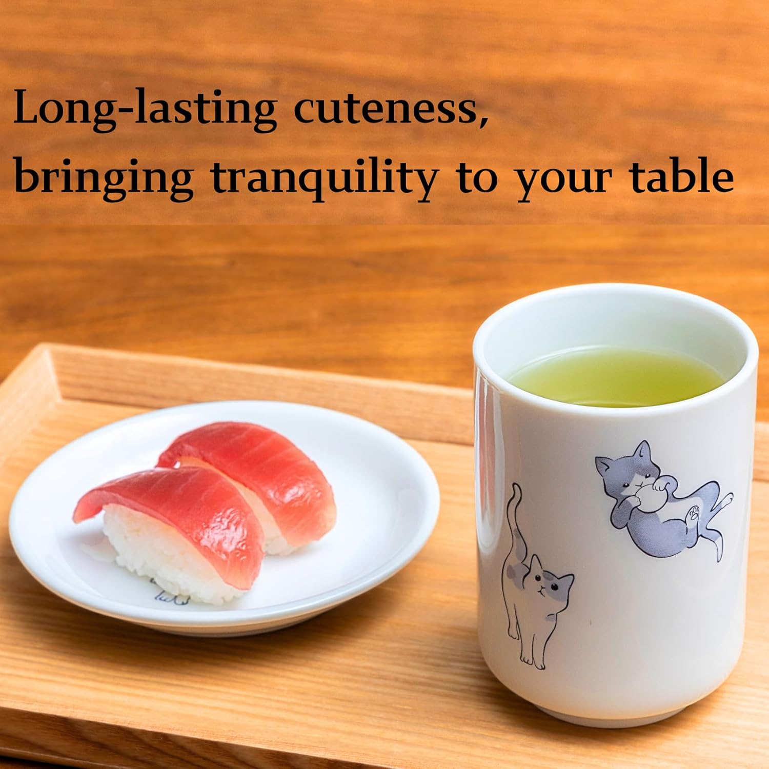 寿司湯呑 猫 オリジナルキャラクター