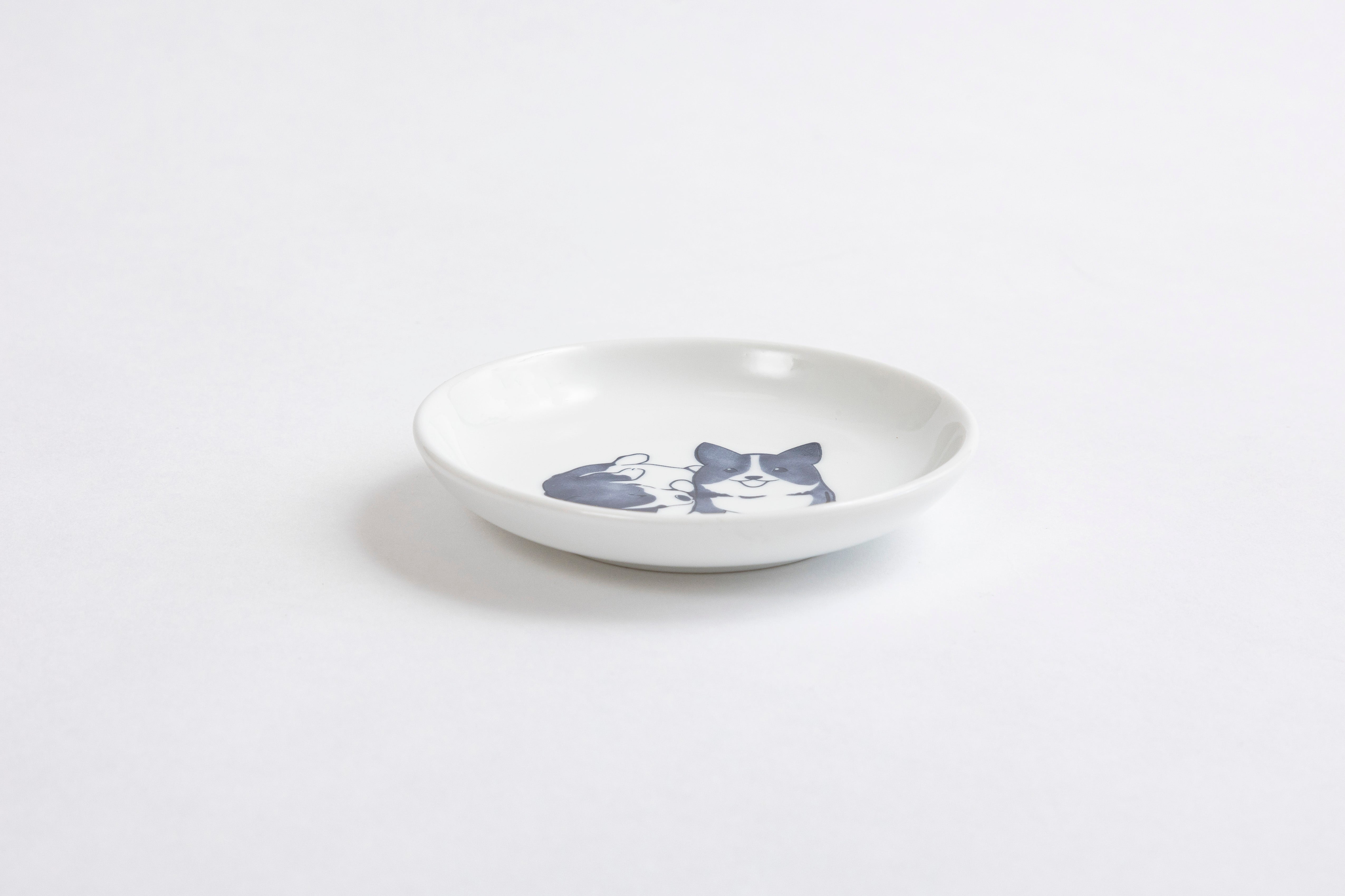 Small Plates Mini Plates Dog Set Original Character