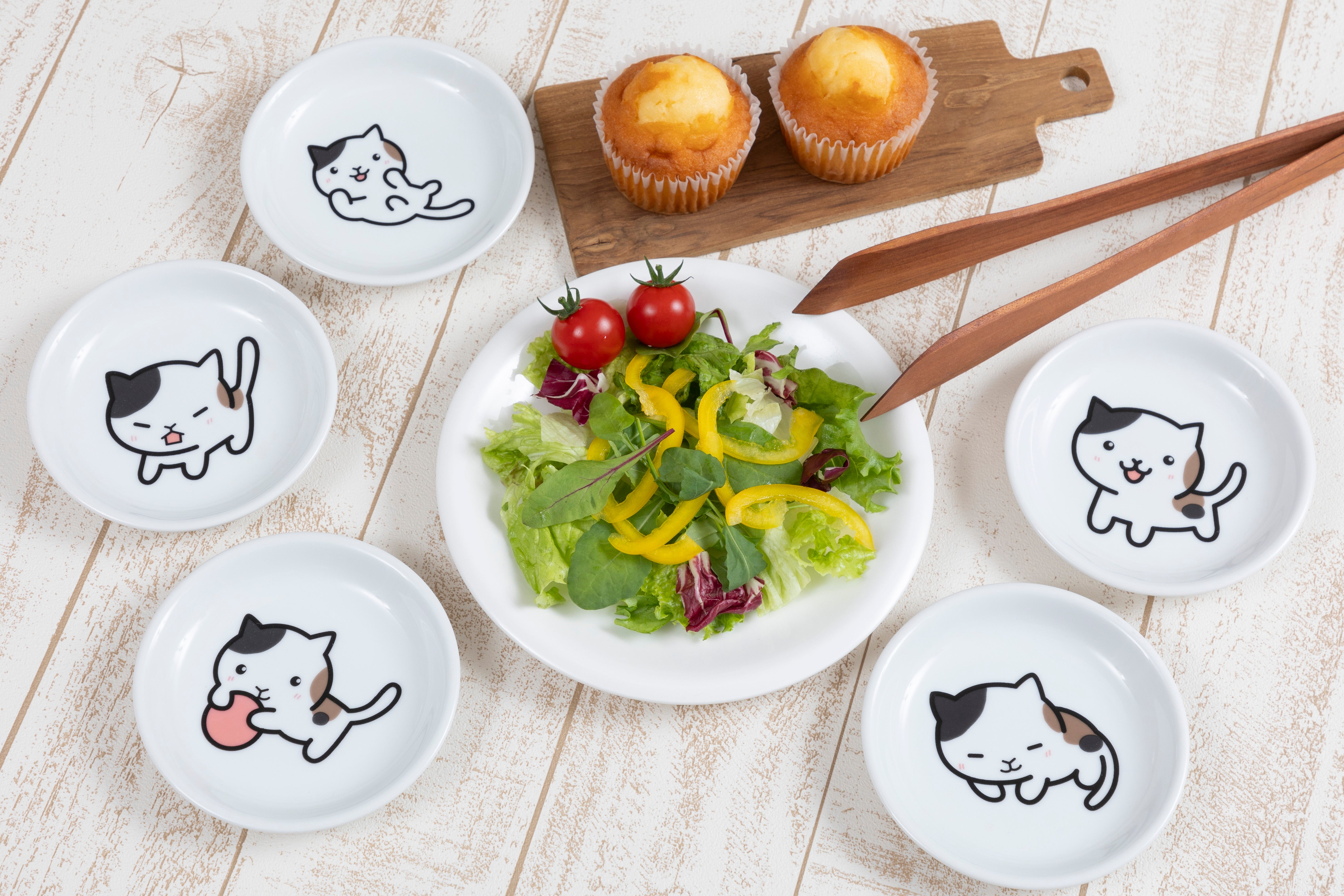 Original Character Plates Cat Cinnamon Set