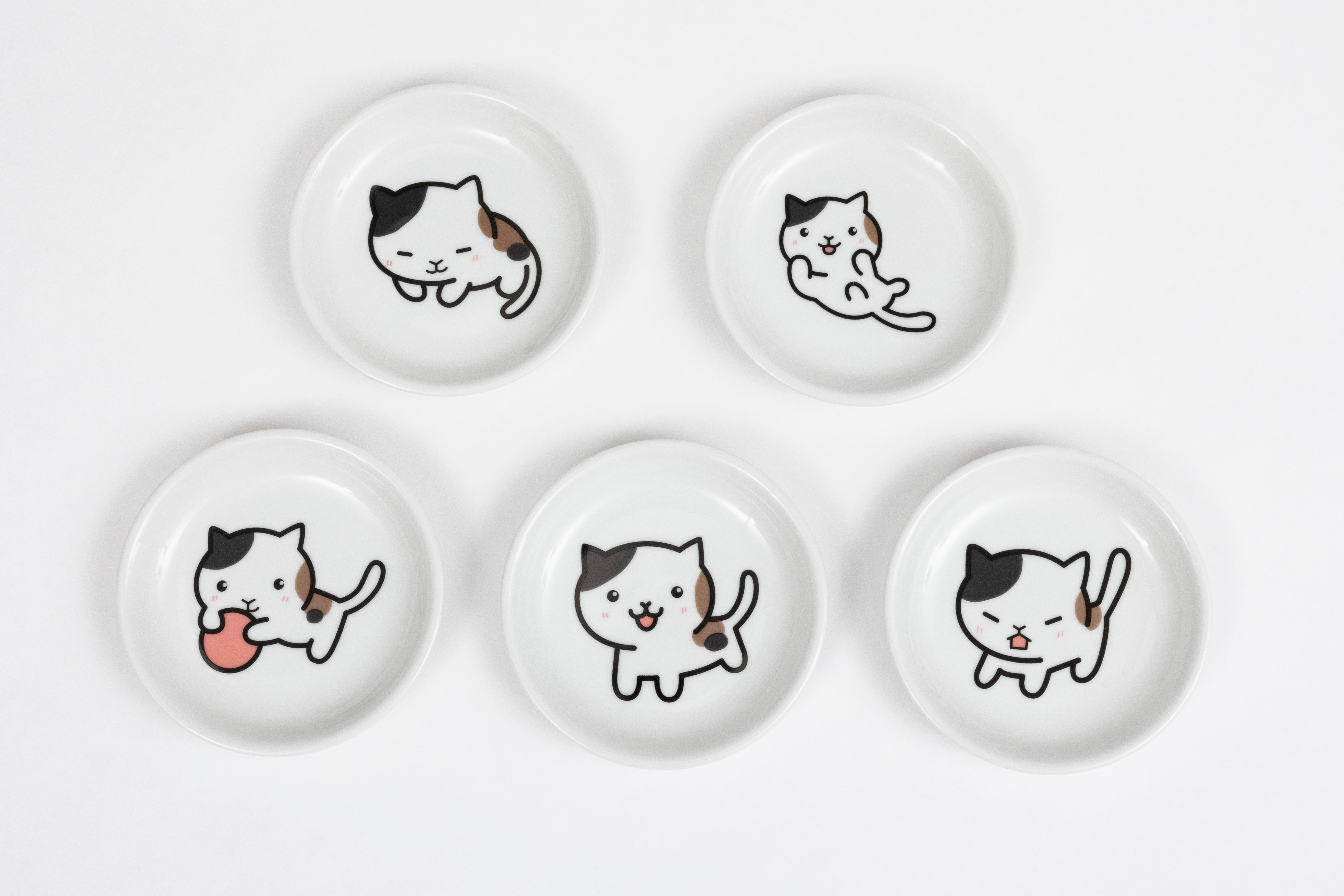 Original Character Plates Cat Cinnamon Set