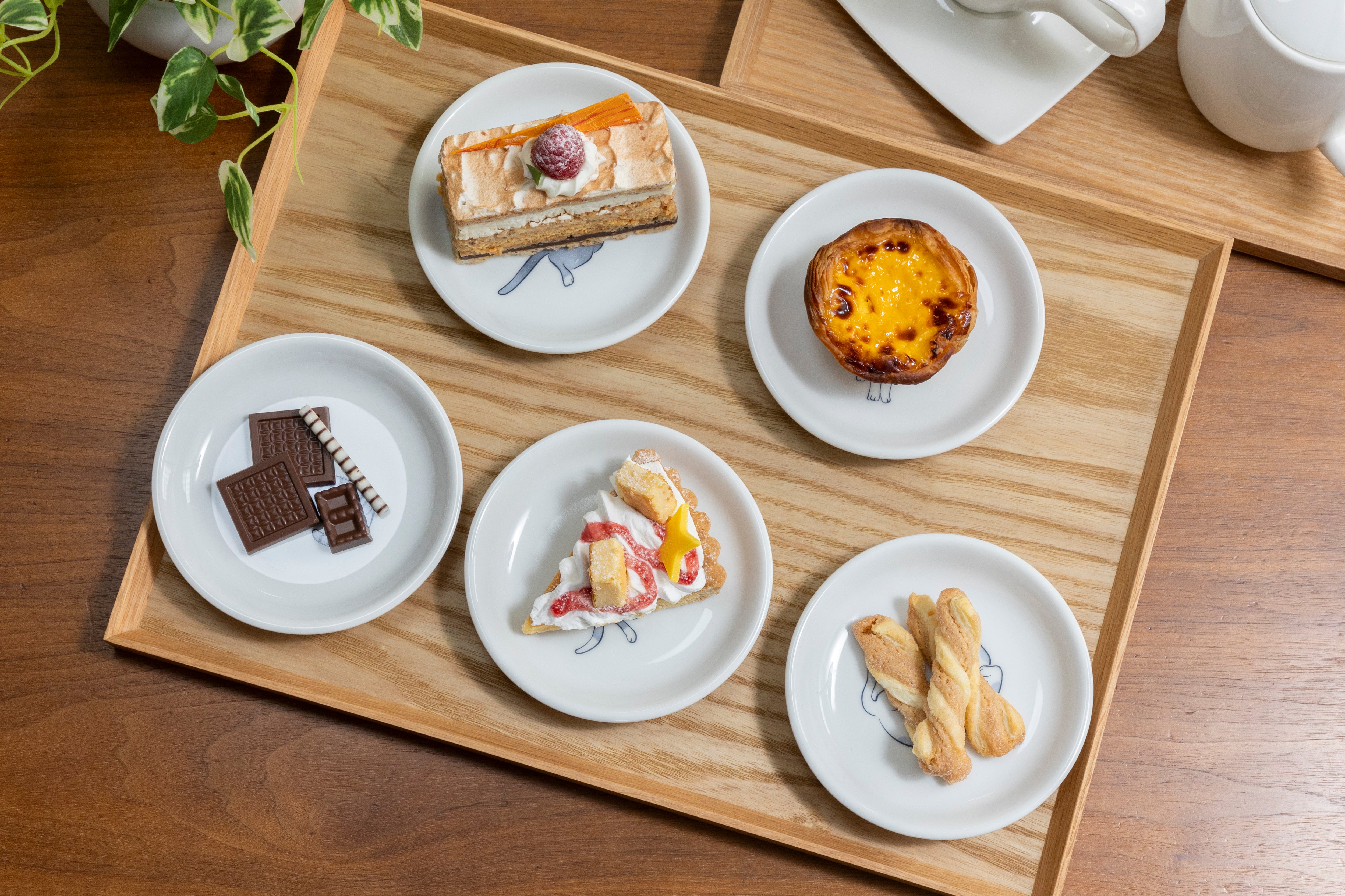 小皿 豆皿 猫 5 枚 セット オリジナルキャラクター