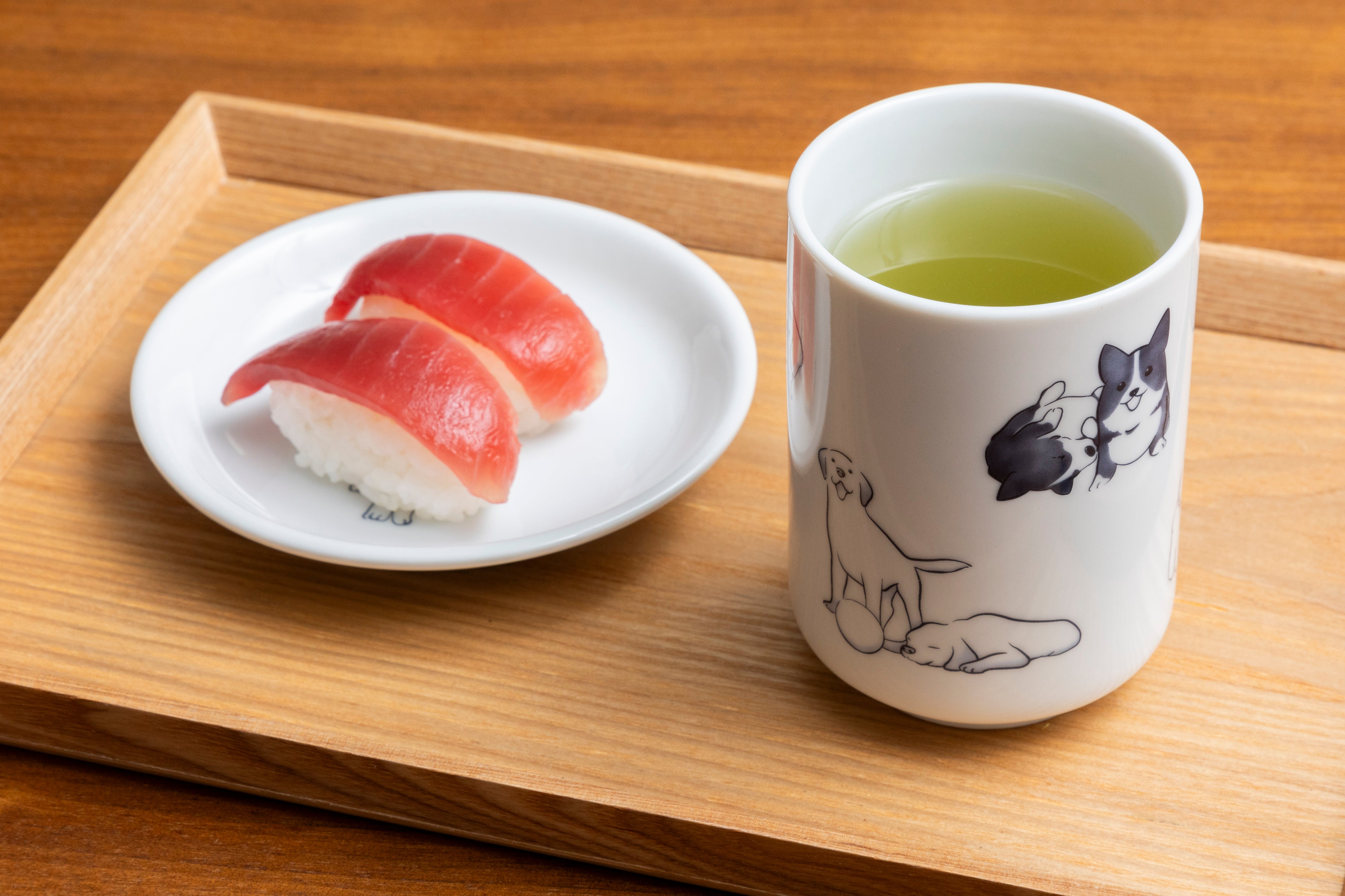 寿司湯呑 犬 オリジナルキャラクター
