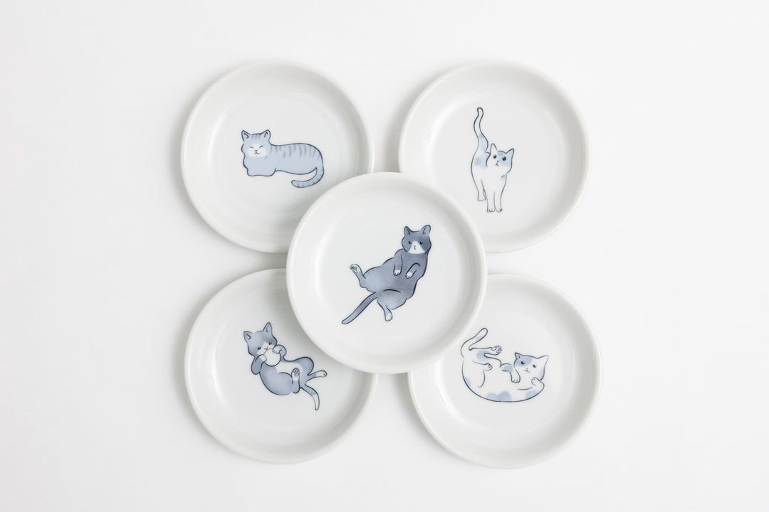 Small Plates Mini Plates Cat Set Original Character
