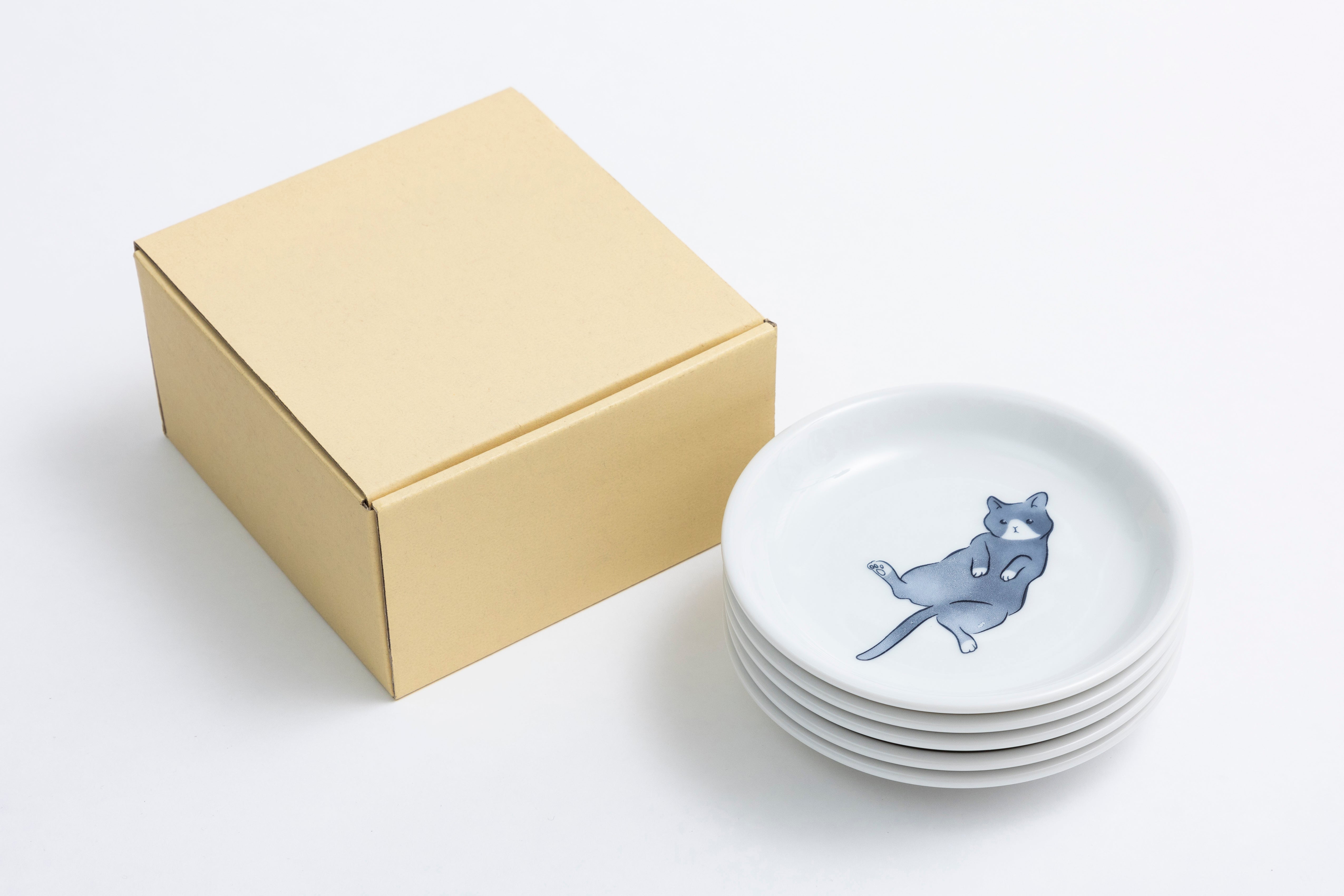 小皿 豆皿 猫 5 枚 セット オリジナルキャラクター