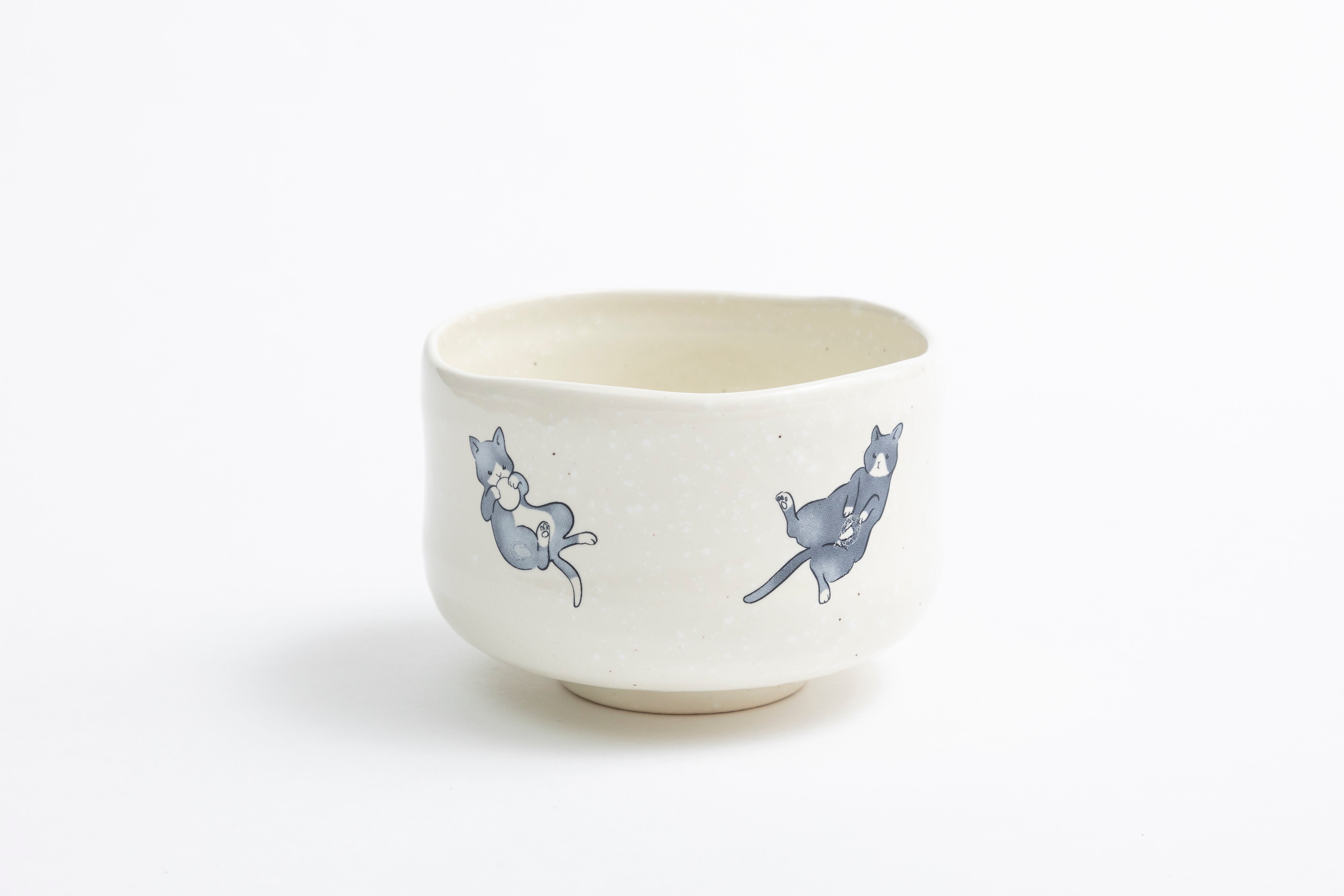 抹茶碗 猫 オリジナルキャラクター