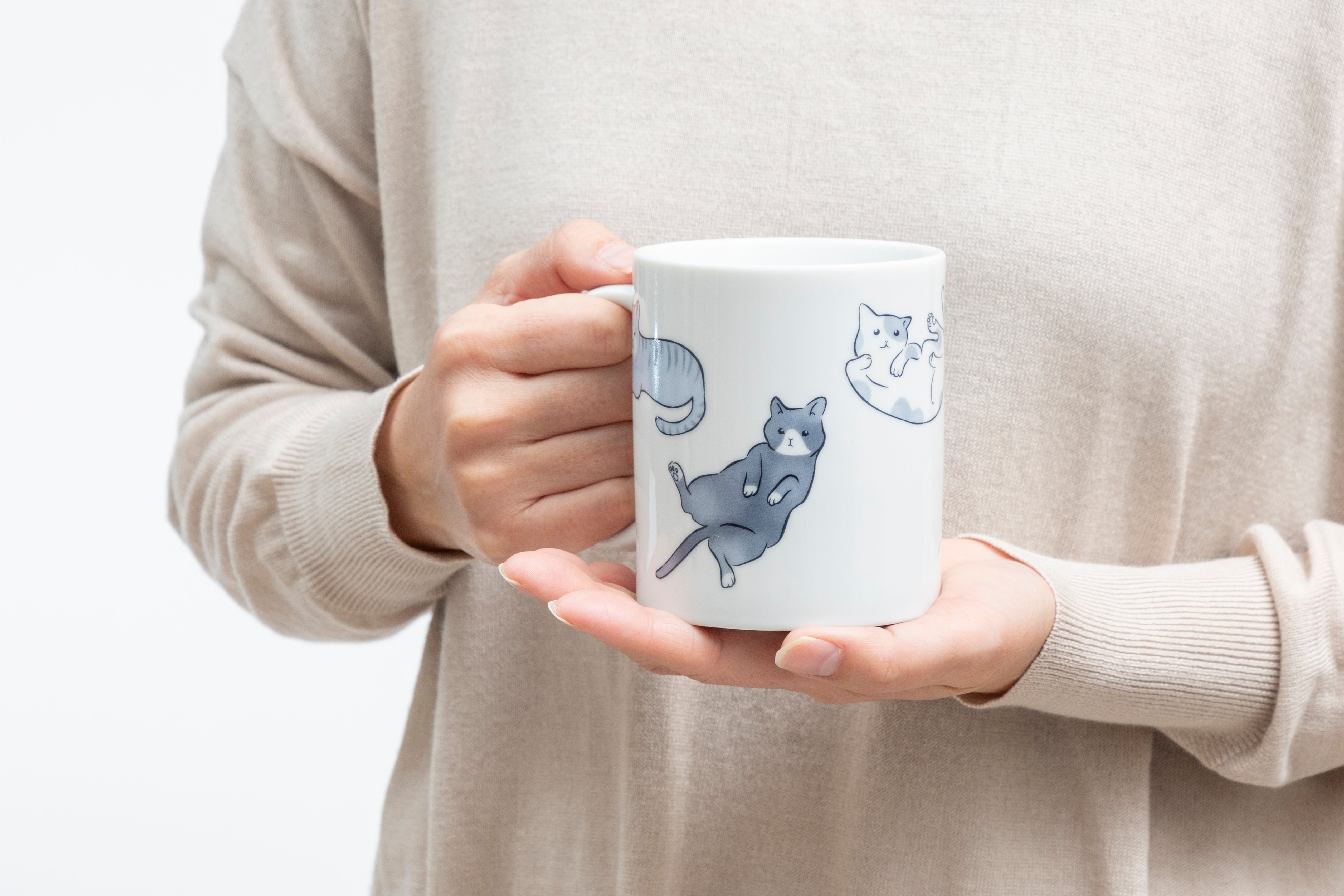 マグ 猫 10 oz (300 ml) オリジナルキャラクター