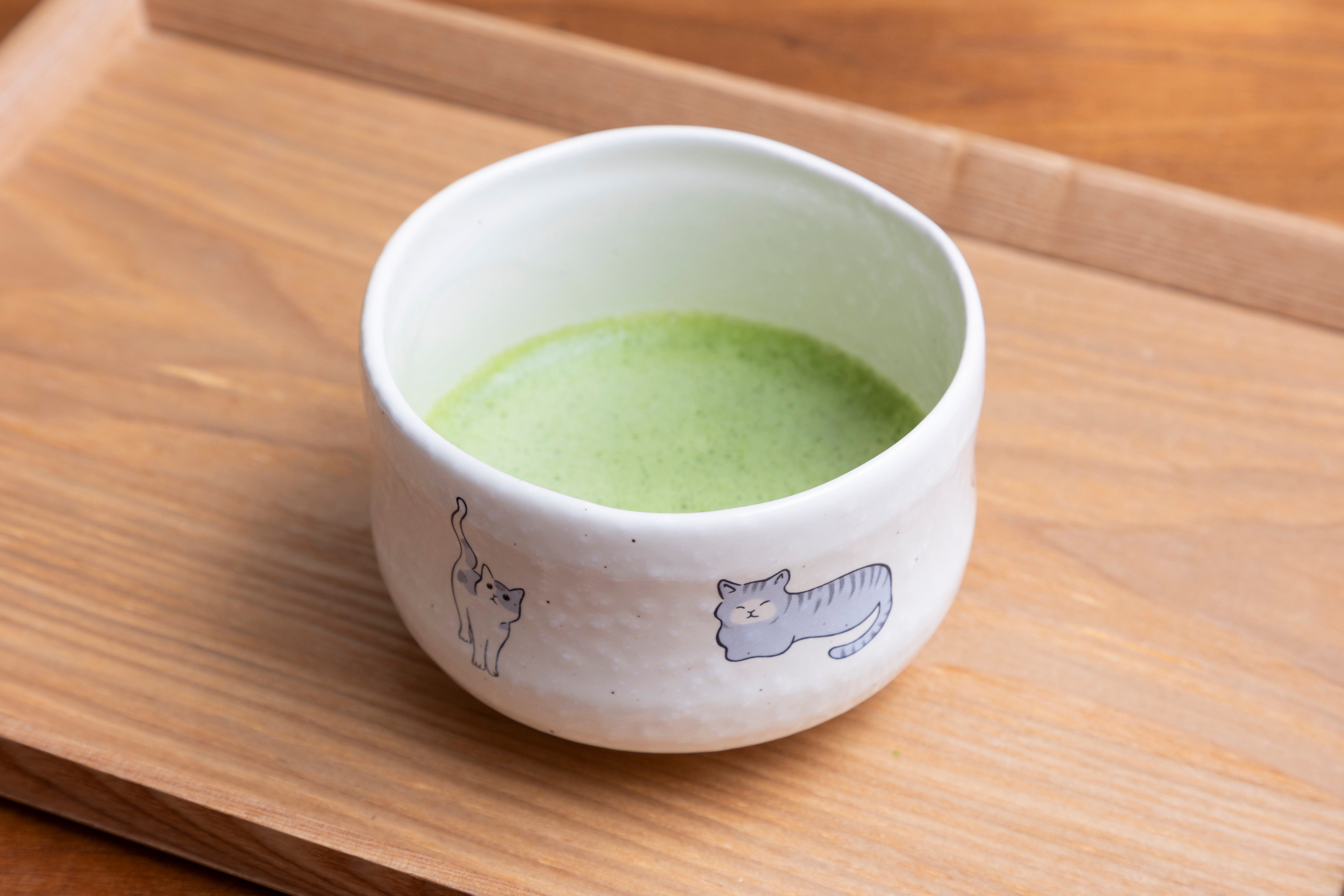 抹茶碗 猫 オリジナルキャラクター