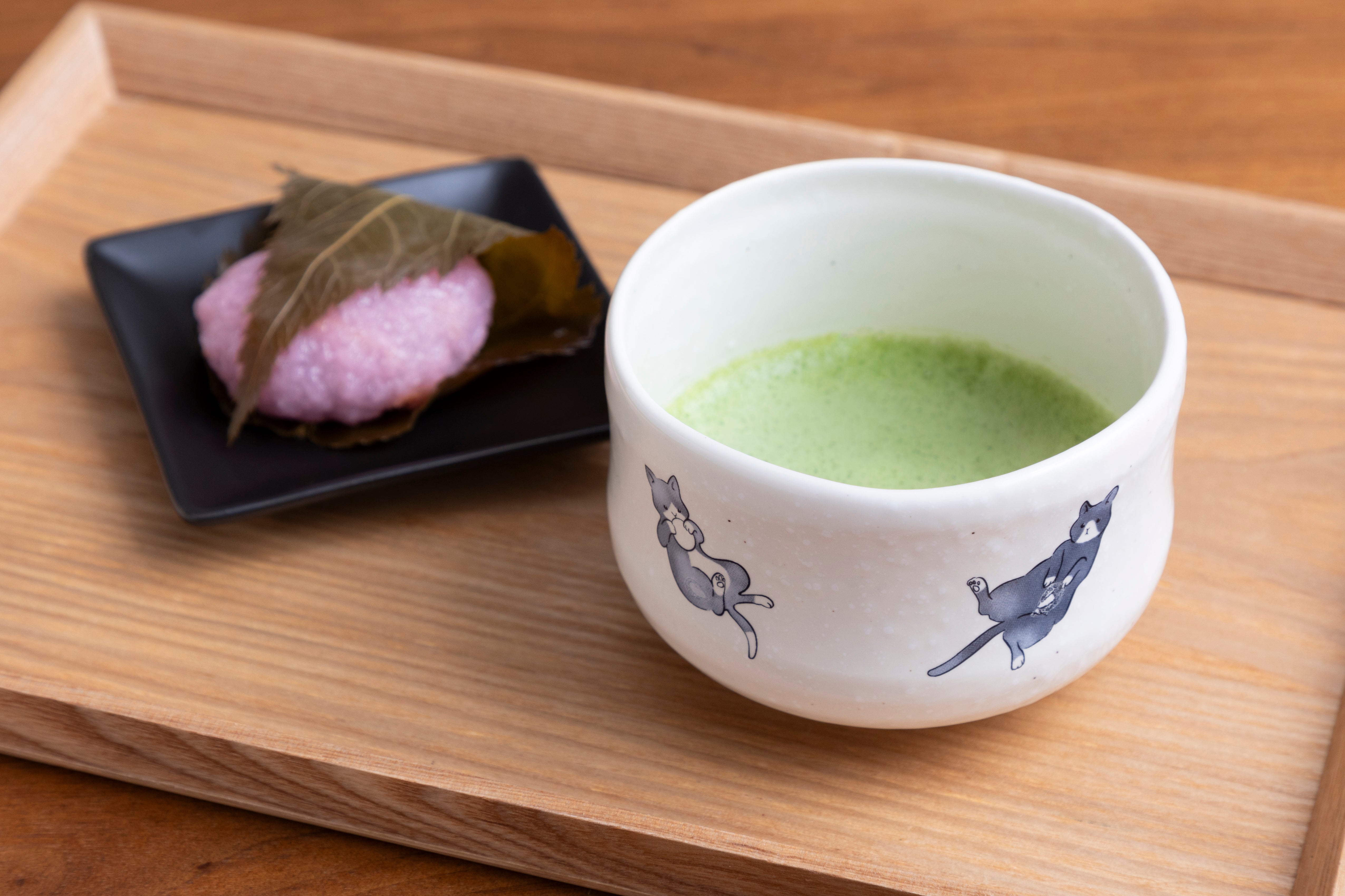 抹茶碗 猫 オリジナルキャラクター