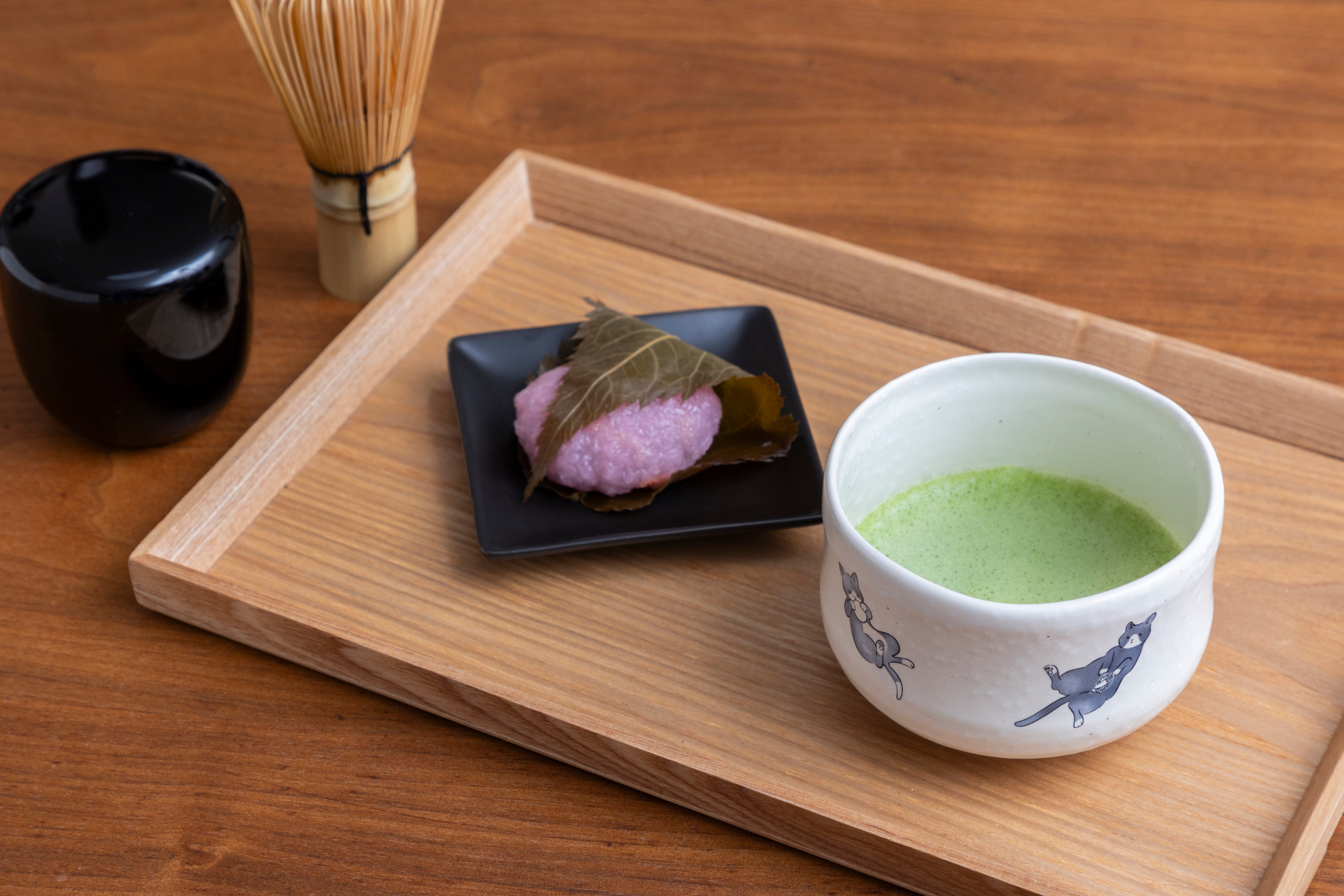 抹茶碗 猫 オリジナルキャラクター