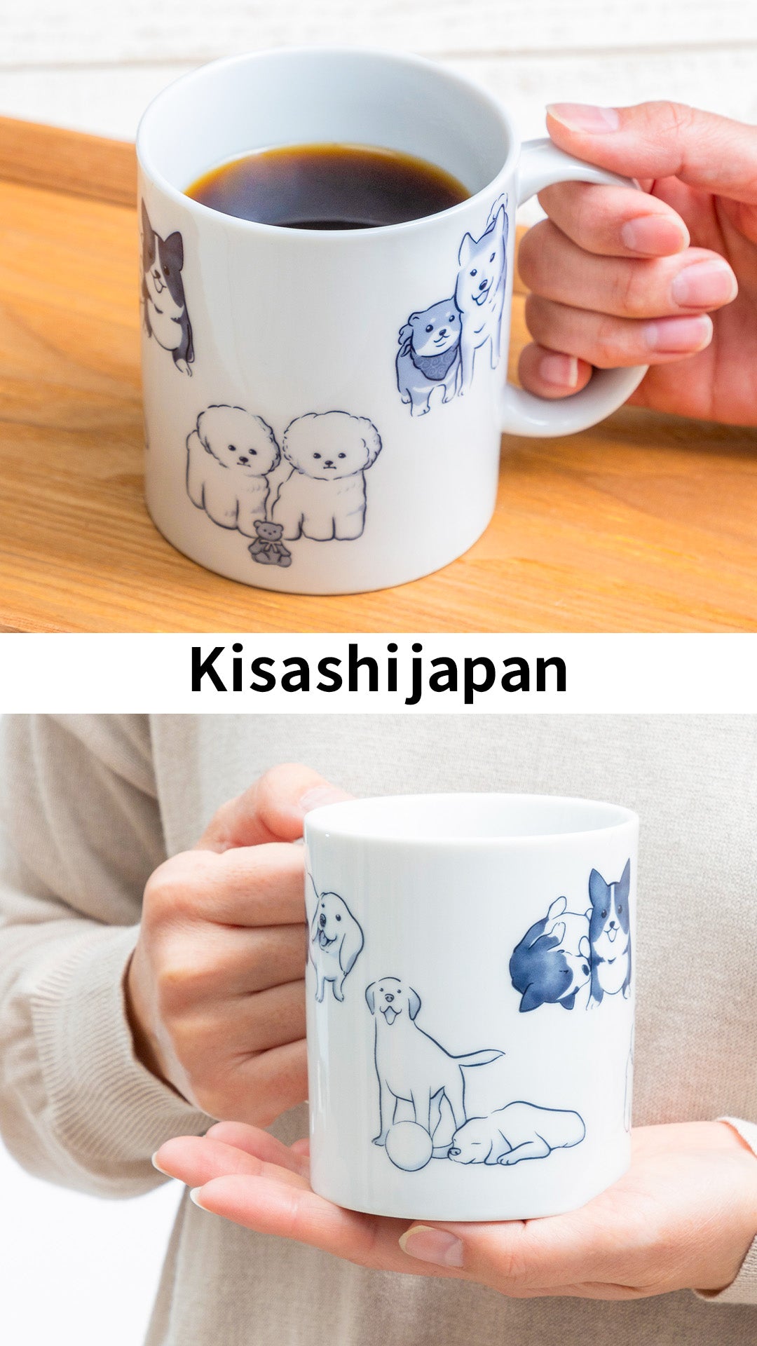 マグ 犬 10 oz (300 ml) オリジナルキャラクター